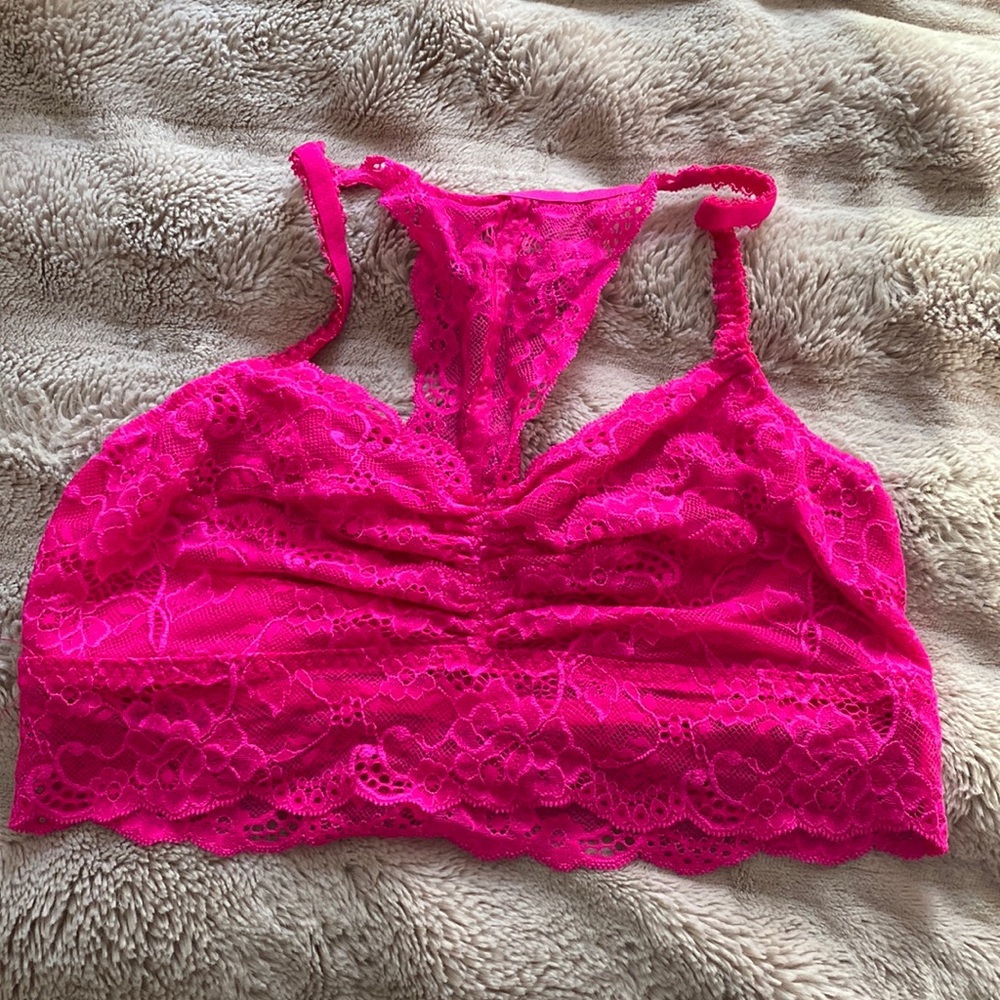Pink by Victoria Secret Lace Racerback Bralette